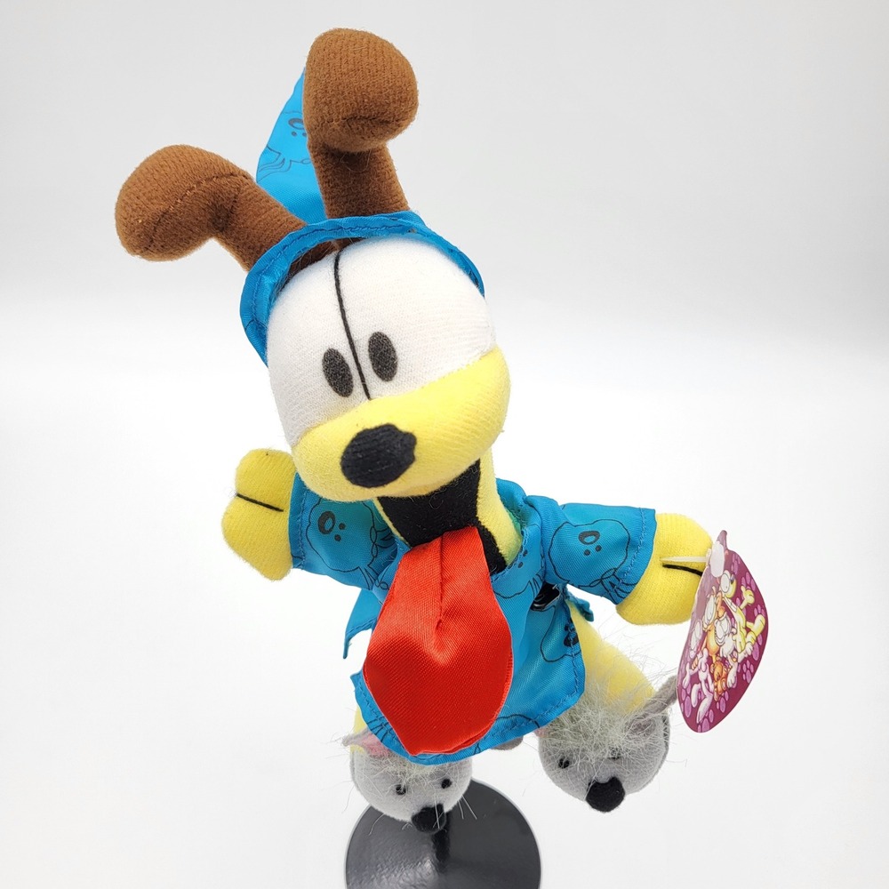 Vintage‎ Garfield Odie Plush Pajamas Nightcap Mouse Slippers Play-By-Play 9 Inch